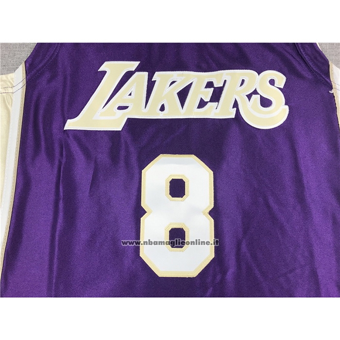 Maglia Los Angeles Lakers Kobe Bryant #8 Hardwood Classics Hall Of Fame 2020 Viola